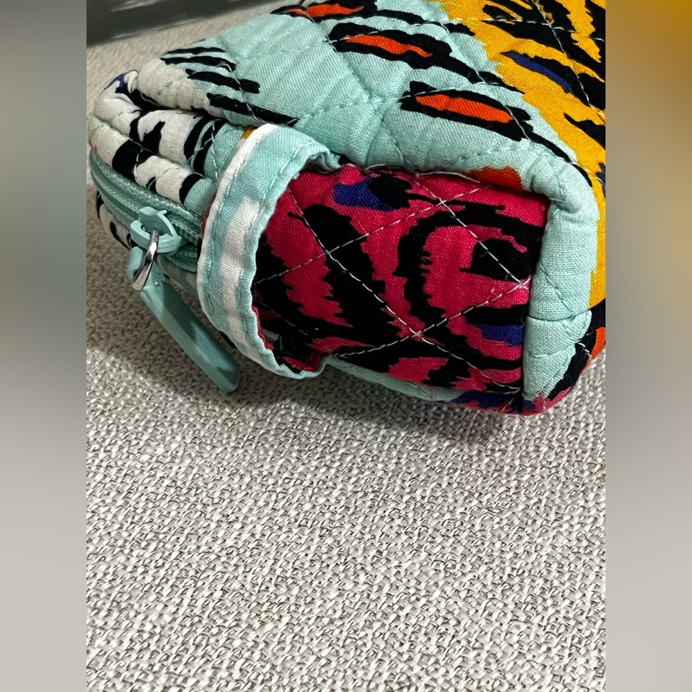 Vera Bradley Quilted Cosmetic Bag in Aqua Multi - Picture 3 of 8